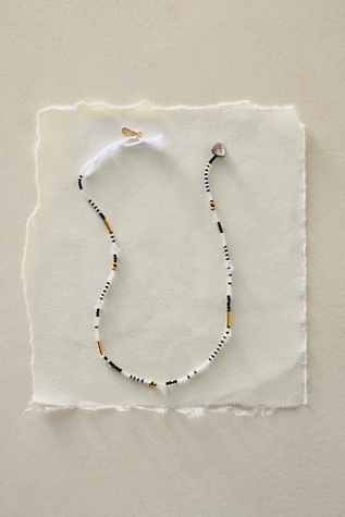Muse Semi-Precious Short Beaded Layering Necklace by Free People