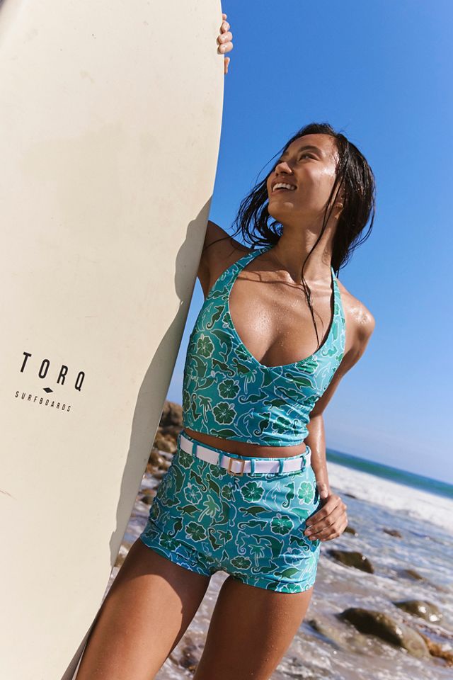 Inner Relm Smiletown Long Crop Surf Top #3