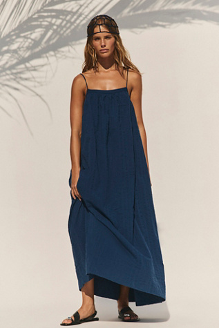Marisol Textured Cotton Maxi Dress
