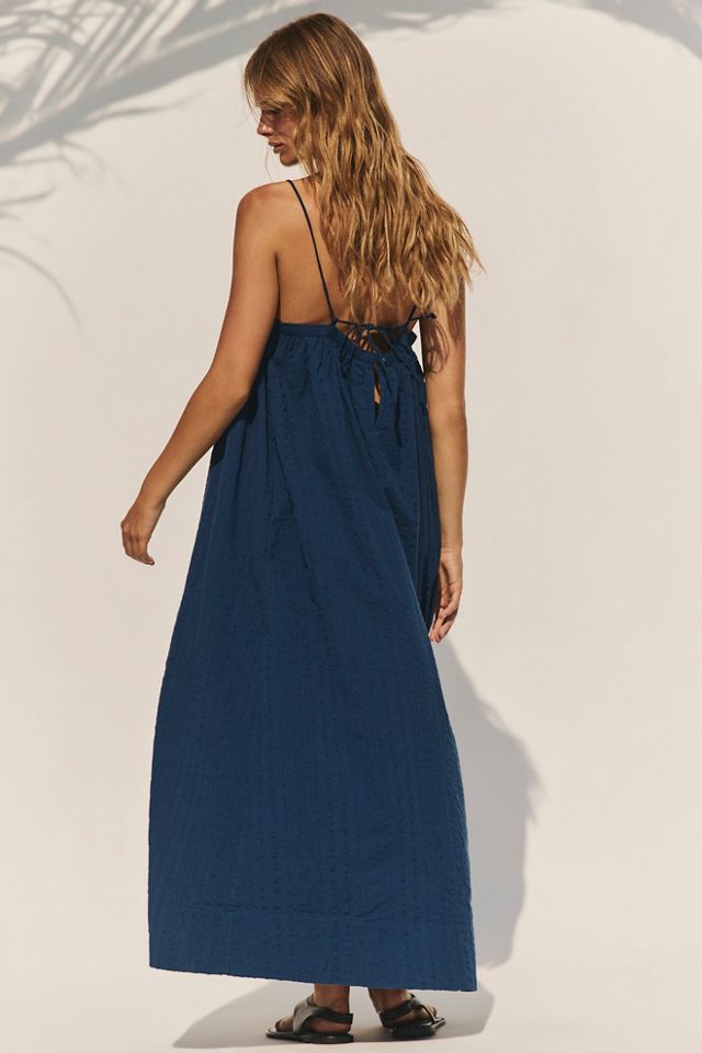 Marisol Textured Cotton Maxi Dress #1