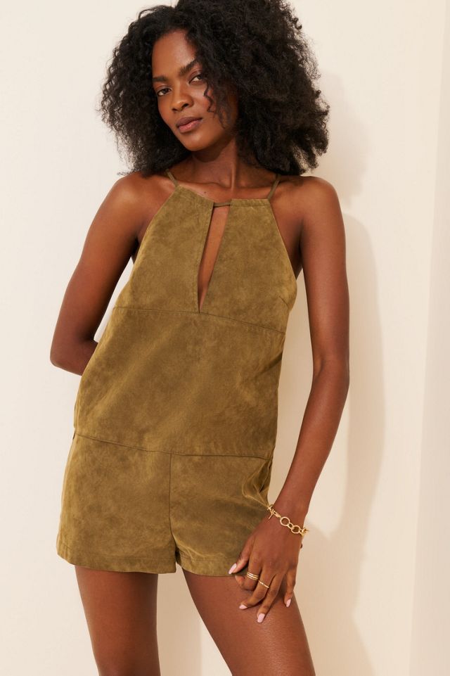 Claudette Vegan Suede Romper Secondhand #4