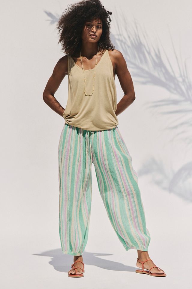 Pantalon Playa Party à rayures #3