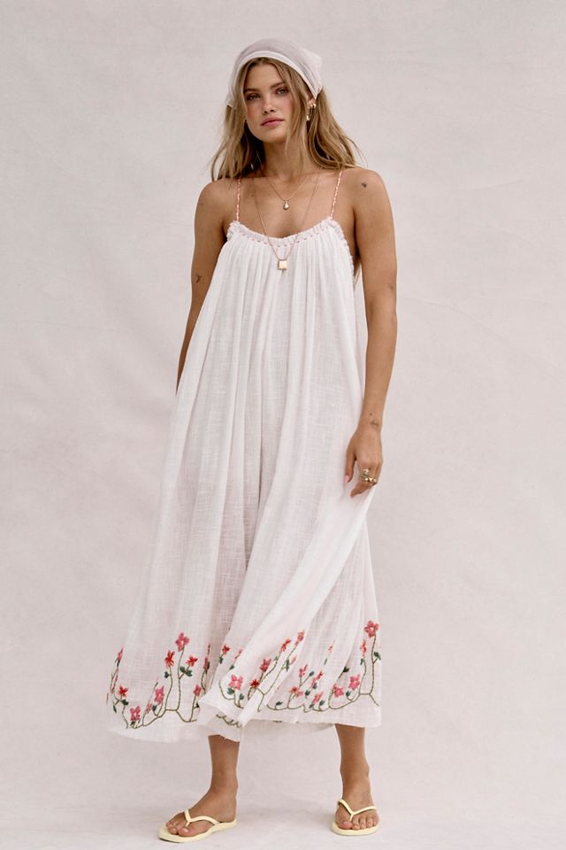 Raffia Blooms Jumpsuit | Free People