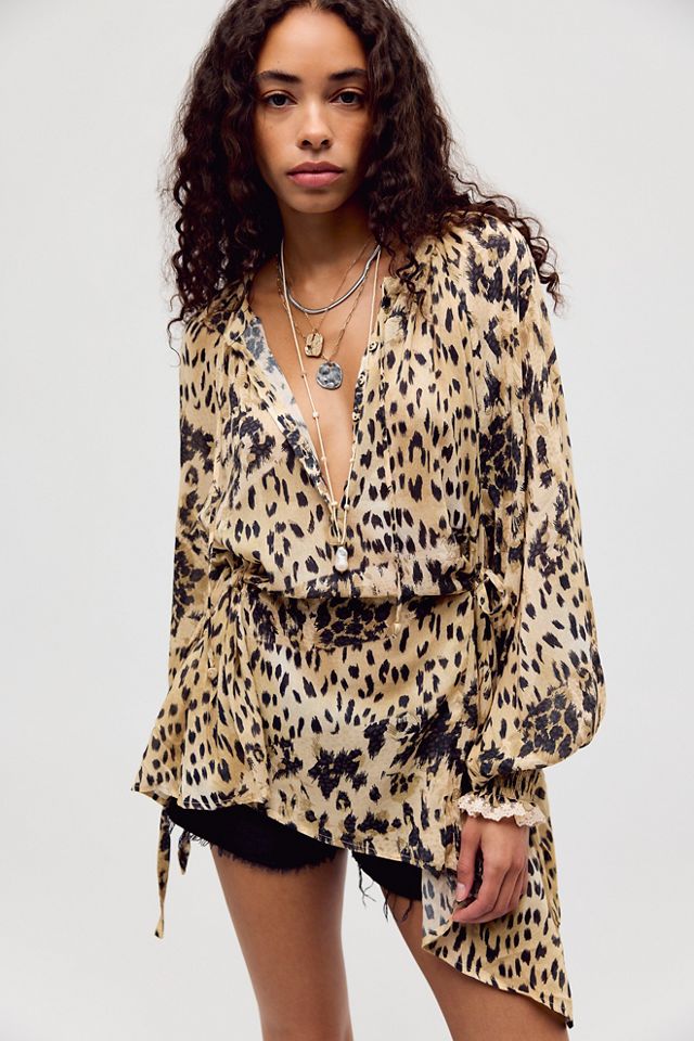 Spell Snow Leopard Blouse #3