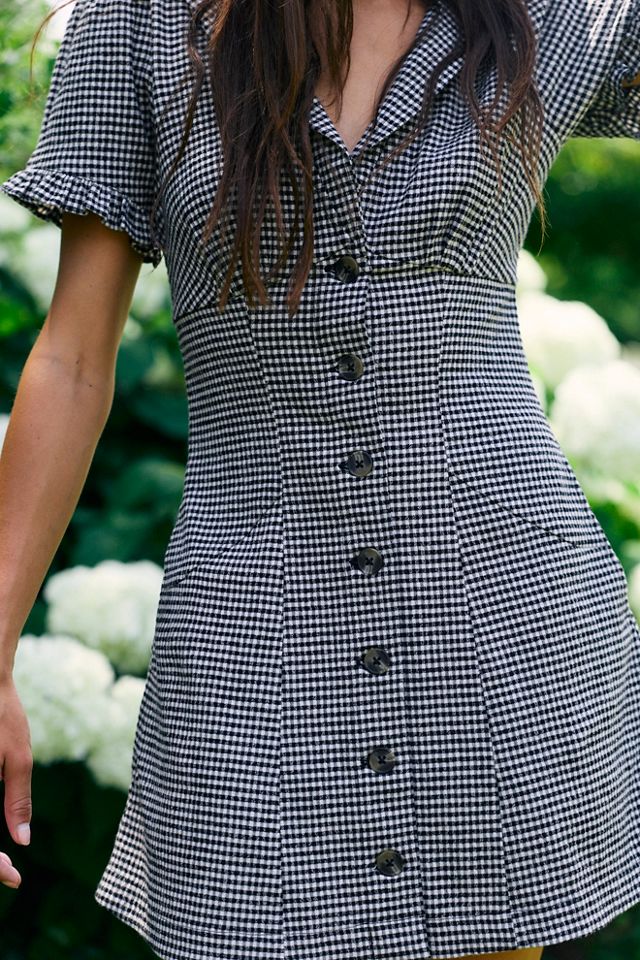 Corrine Button Down Mini Dress #1