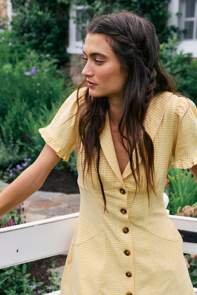 Corrine Button Down Mini Dress #3