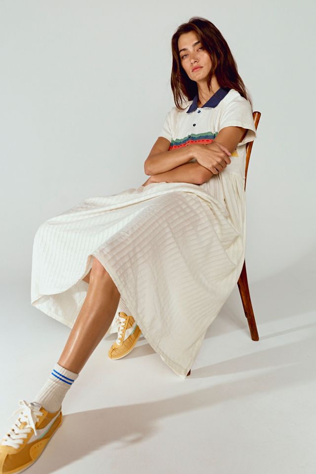 Rainbow Rays Midi Dress #2