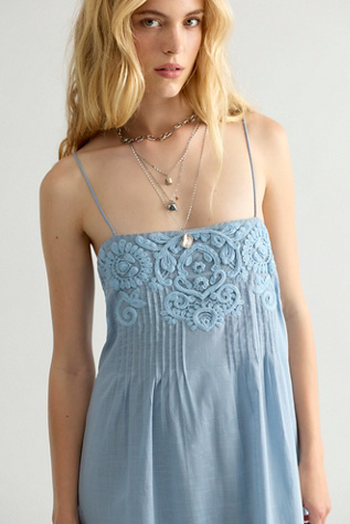 Женское платье Free People Sky Dancing Midi, цвет: Пыльный синий — фото 3