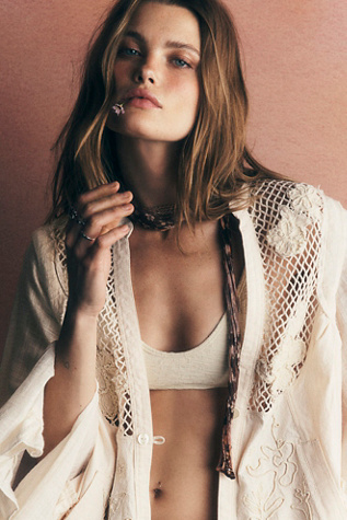 Ultra Skinny Scarf at Free People in Apricot Nectar Wildloom