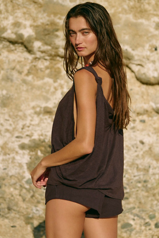Shiloh Short Set by free-est at Free People in Brown, Size: S