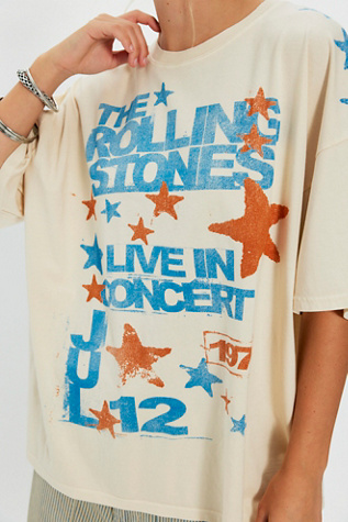 Daydreamer Stones Scatter Star Tee at Free People in White
