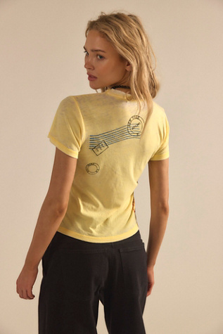 Женская футболка Daydreamer Postcards Burnout Vintage Baby Tee, цвет: Потёртый — фото 2