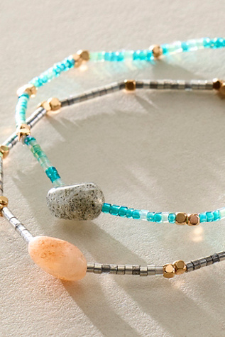 Sol Bracelet at Free People in Blush & Silver