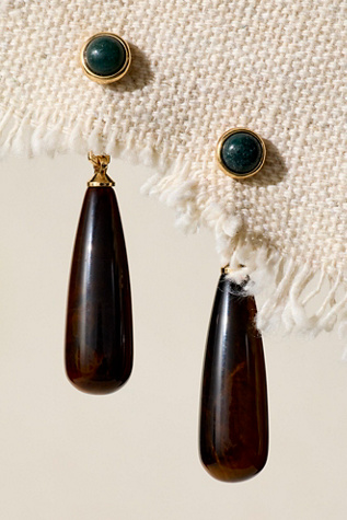Reverie Dangle Earrings by Free People in Brown