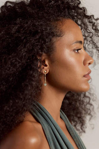 Badlands Gold-Plated Dangle Earrings at Free People in Gold Plated