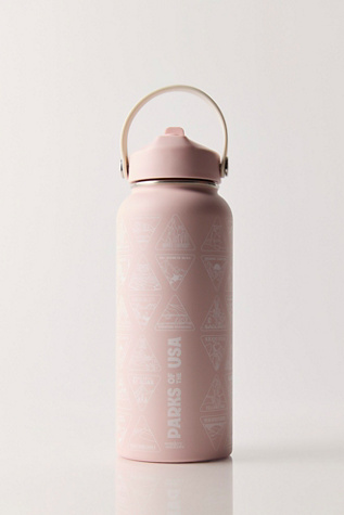 Wondery Outdoors Parks of the USA Bucket List Water Bottle at Free People in Dusty Pink