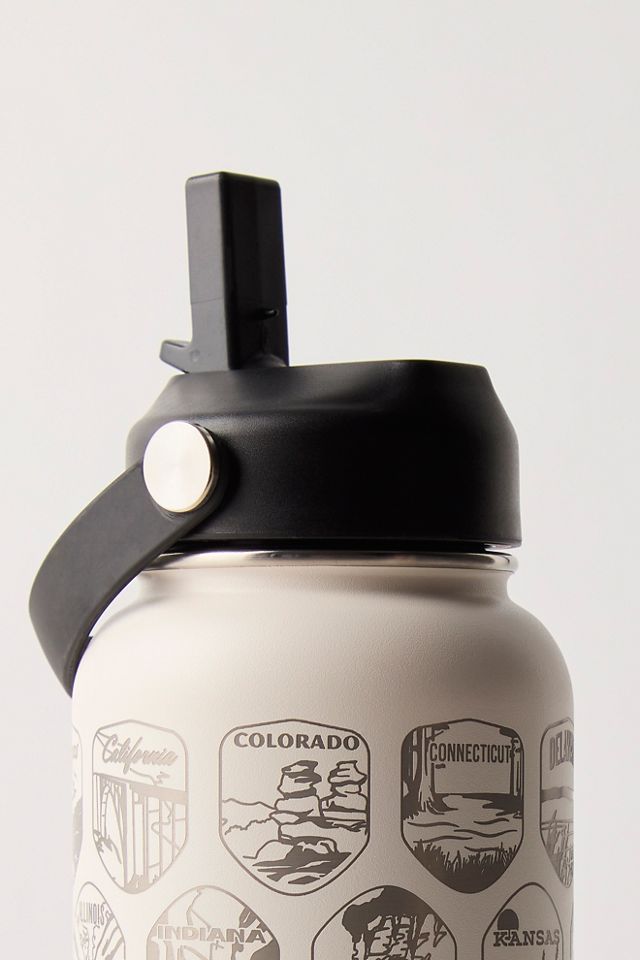 Wondery Outdoors Fifty States Bucket List Water Bottle #1