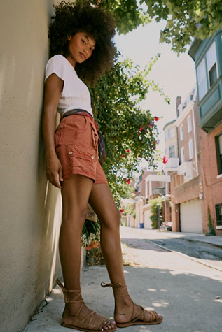 We The Free Perfect Storm Cargo Shorts at Free People in Soft Glow, Size: US 0