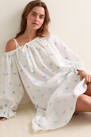 Sleeper Cha-Cha Ruffled Midi Slip Dress