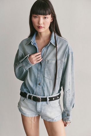 We The Free Rally Cocoon Button Down Top