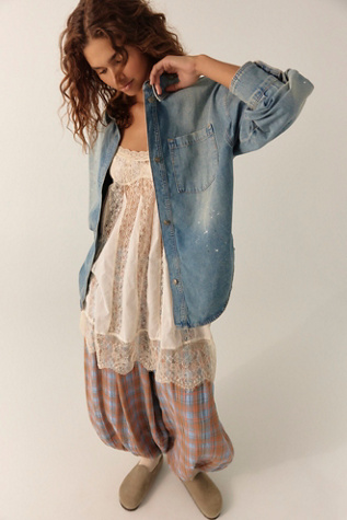 We The Free Rally Cocoon Button Down Top