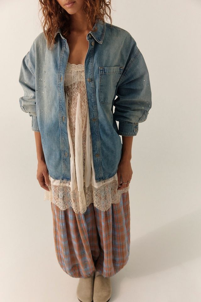 We The Free Rally Cocoon Button Down Top #2