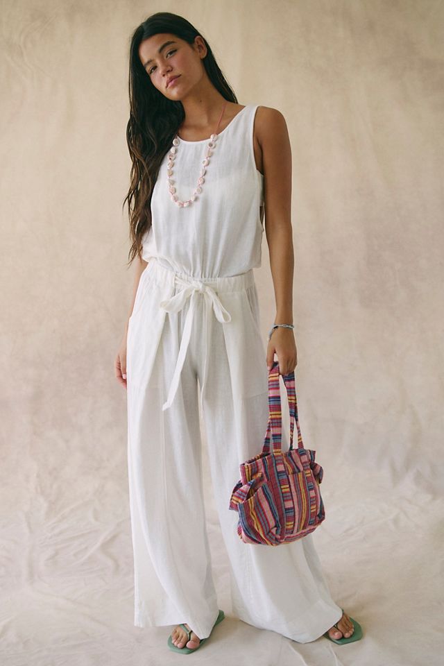 Sandshell Linen Linden One-Piece Jumpsuit #2