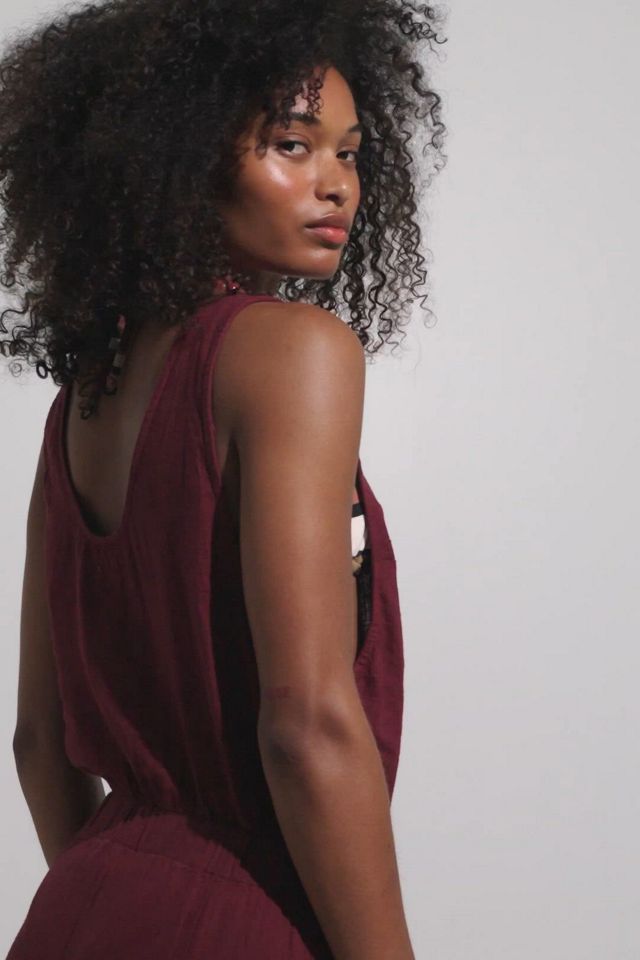 アパルトモン　Lyocell Linen All In One オールインワン Sandshell Linen Linden One-Piece Jumpsuit | Free People