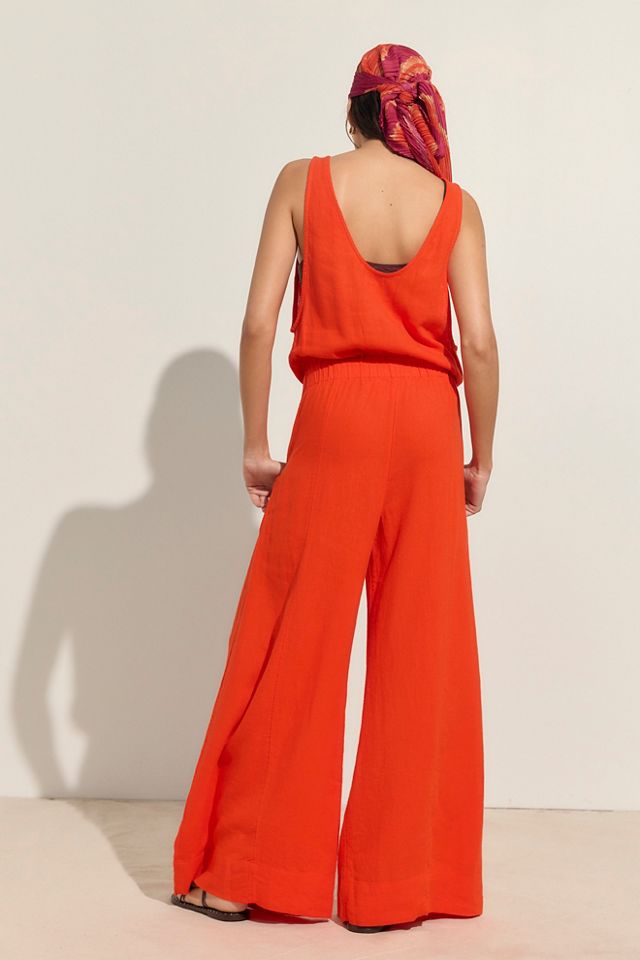 Sandshell Linen Linden One-Piece Jumpsuit #1
