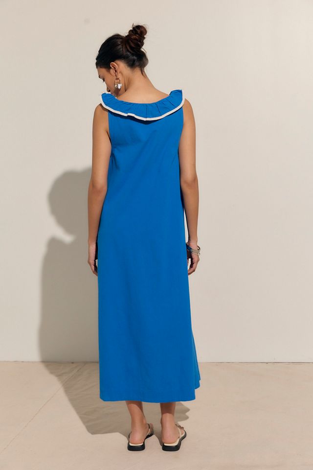 audra maxi dress Audra Dress Cotton Voile in Gilded Flora Light Aqua| Jude Connally L / Gilded Flora Light Aqua