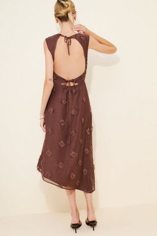 Sams?e Sams?e Portofino Fringe Appliqu? Midi Dress