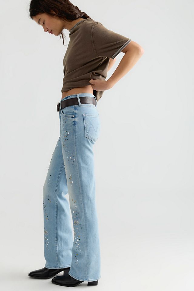 MOTHER The Kick It Embellished Jeans #1