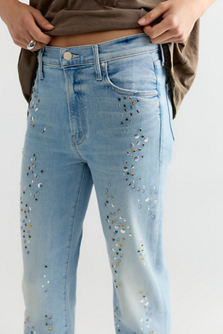 MOTHER The Kick It Embellished Jeans