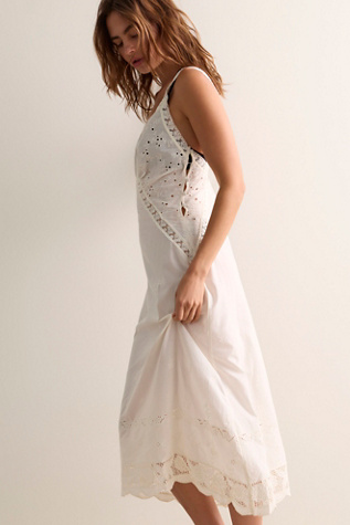 Inez Maxi Slip Dress by Intimately at Free People in White, Size: Medium