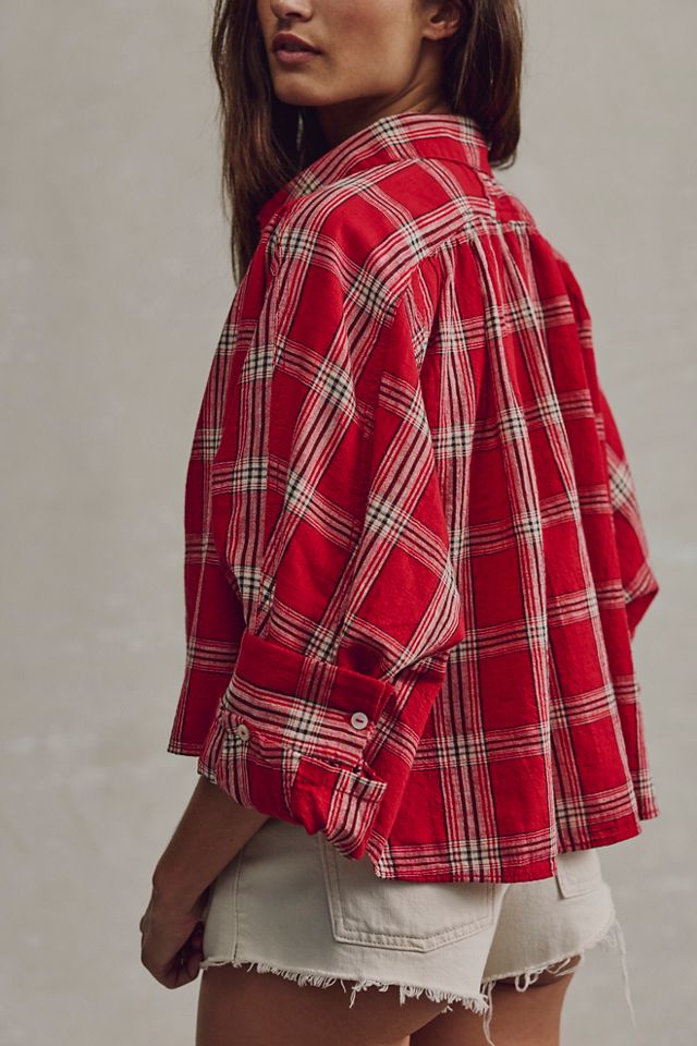 We The Free Mira Plaid Top #1