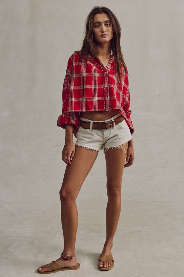 We The Free Mira Plaid Top #3