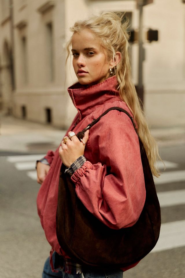 Faith Half Moon Suede Bag #5