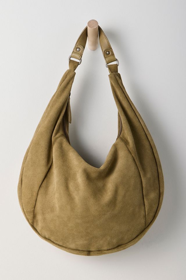 Faith Half Moon Suede Bag #1