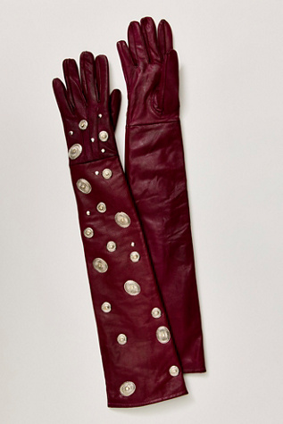 Understated Leather Long Gloves
