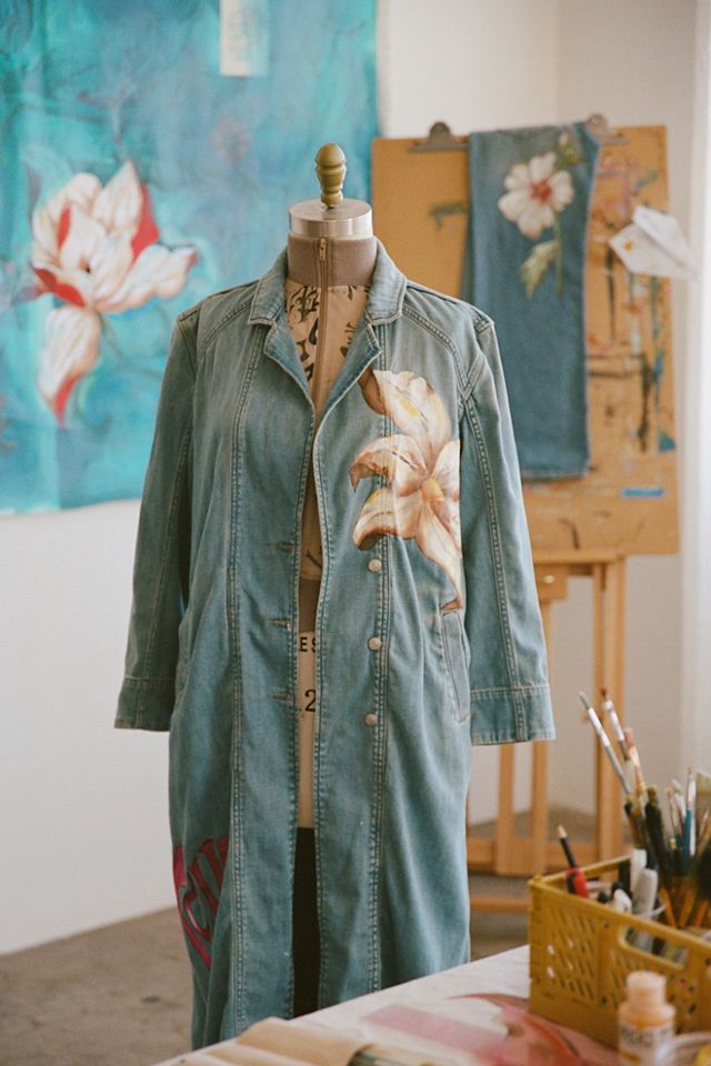 FP X Juliet Johnstone Hand-Painted Monique Denim Duster #4