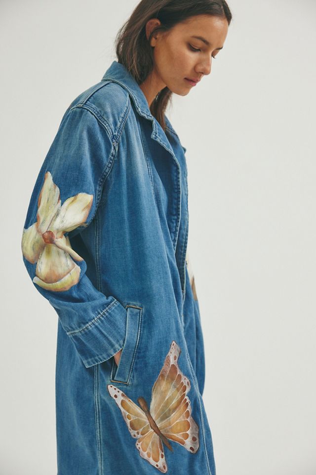 FP X Juliet Johnstone Hand-Painted Monique Denim Duster #2