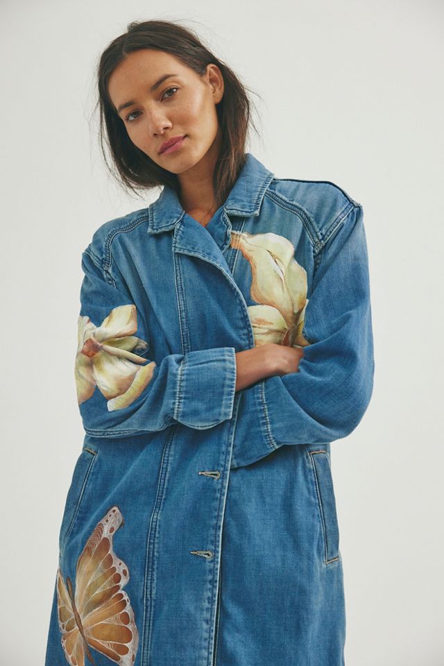 FP X Juliet Johnstone Hand-Painted Monique Denim Duster #3