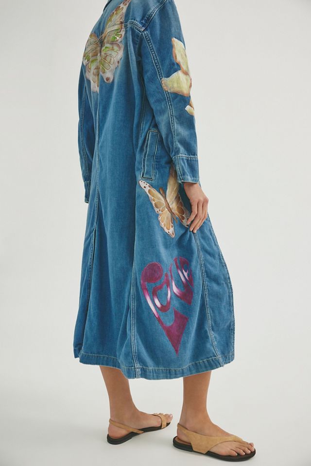 FP X Juliet Johnstone Hand-Painted Monique Denim Duster #6