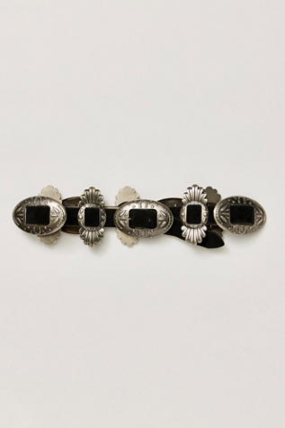 Understated Leather Concho Buckle Belt by Free People
