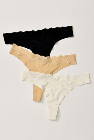 Бельё Corie Undie, 3 шт. — For Love & Lemons, цвет: Нейтральный разноцветный