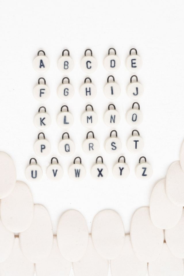Twenty Two West White Mini Letter Necklace #4