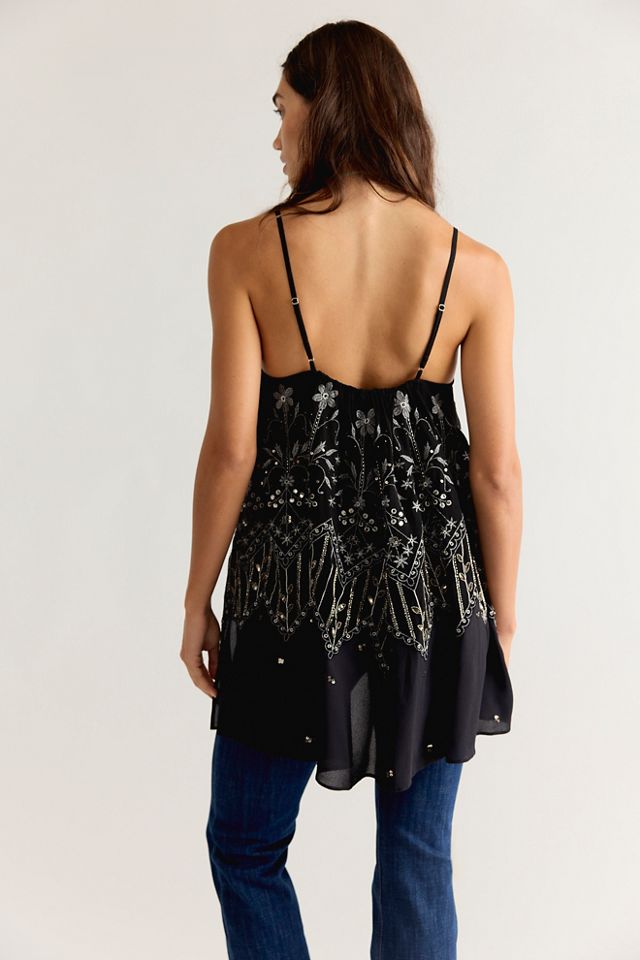 Moonflower Embroidered Top #1