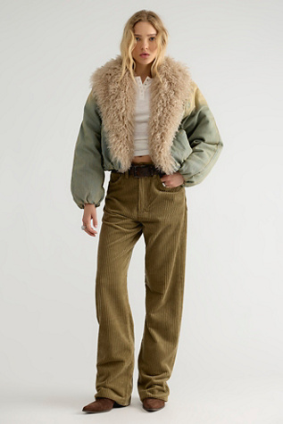 Женские джинсы AGOLDE Vintage Loose Corduroy, цвет: Бронзовый
