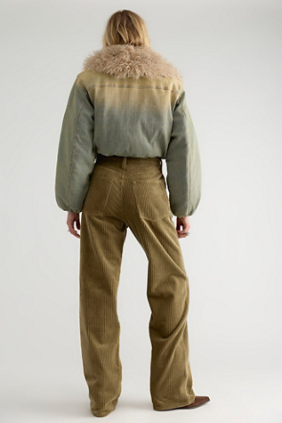 Женские джинсы AGOLDE Vintage Loose Corduroy, цвет: Бронзовый — фото 2