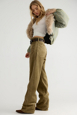Женские джинсы AGOLDE Vintage Loose Corduroy, цвет: Бронзовый — фото 3